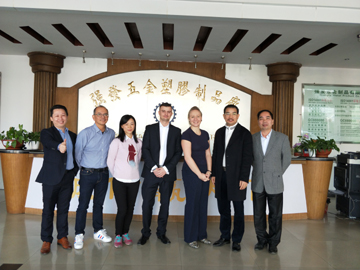 英國科菲客戶來強發參觀拜訪